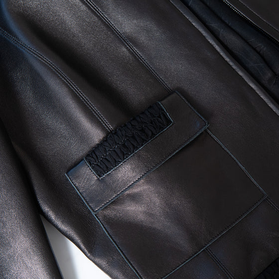 Chanel Black Leather Biker Jacket