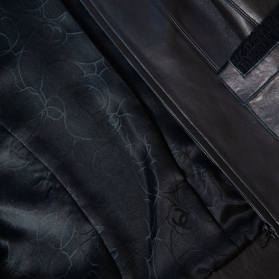 Chanel Black Leather Biker Jacket