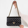 Chanel Black Jumbo Classic Double Flap Bag In Lambskin Leather