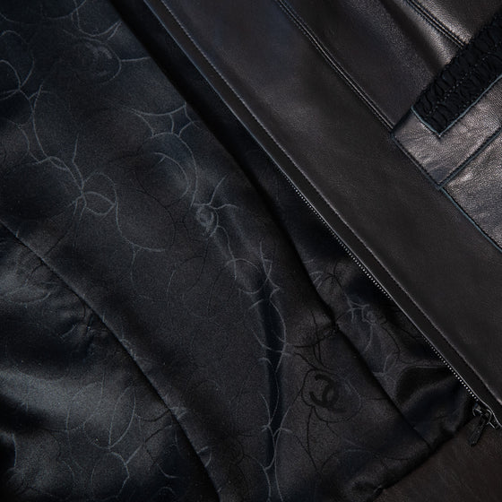 Chanel Black Leather Biker Jacket