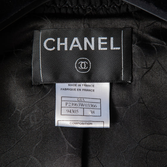 Chanel Black Leather Biker Jacket