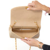 Chanel Diana Beige Leather Medium Flap Bag