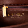 Unused Chanel Mini Rectangular Shearling And Brown Lambskin Leather Bag
