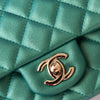 Chanel Mini Rectangular Metallic Green Leather Bag