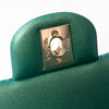 Chanel Mini Rectangular Metallic Green Leather Bag