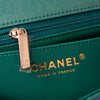 Chanel Mini Rectangular Metallic Green Leather Bag
