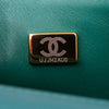 Chanel Mini Rectangular Metallic Green Leather Bag
