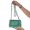 Chanel Mini Rectangular Metallic Green Leather Bag