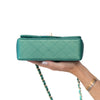Chanel Mini Rectangular Metallic Green Leather Bag