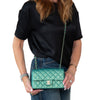 Chanel Mini Rectangular Metallic Green Leather Bag