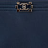 Chanel Navy And Black Leather Boy O Case Bag