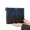 Chanel Navy And Black Leather Boy O Case Bag