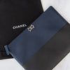 Chanel Navy And Black Leather Boy O Case Bag