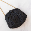 Chanel Navy Lambskin And Lizard Leather Kisslock Frame Bag