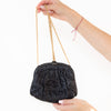 Chanel Navy Lambskin And Lizard Leather Kisslock Frame Bag