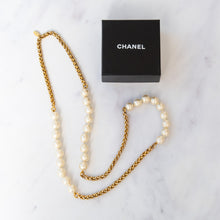  Chanel VIntage Simulated Pearl And Chain Sautoir Long Necklace