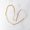 Chanel VIntage Simulated Pearl And Chain Sautoir Long Necklace