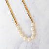 Chanel VIntage Simulated Pearl And Chain Sautoir Long Necklace