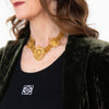 Chanel Vintage Gold Tone 3 Lions Choker Necklace