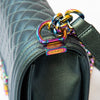 Chanel Metallic Green Leather Rainbow Hardware  Old Medium Boy Bag