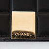 Chanel Black Chocolate Bar Leather Passport Holder