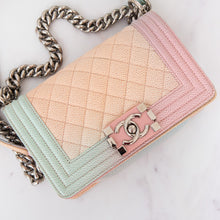  Chanel Rainbow Quilted Caviar Boy Bag Small