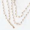 Chanel Pearl Necklace Interlocking CC Logo Pendant Necklace