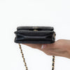 Chanel Black Quilted Caviar Leather Crossbody Phone Holder Bag
