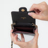 Chanel Black Quilted Caviar Leather Crossbody Phone Holder Bag