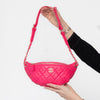 Chanel  Pink  Quilted Lambskin Leather Bag