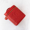 Chanel Red Caviar Timeless CC Vanity Bag