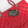 Chanel Red Caviar Leather Grand Shopper Tote Bag