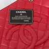 Chanel Red Caviar Leather Grand Shopper Tote Bag