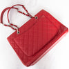 Chanel Red Caviar Leather Grand Shopper Tote Bag