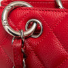 Chanel Red Caviar Leather Grand Shopper Tote Bag