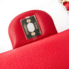 ** UNUSED** Chanel Red Caviar Leather Medium Double Classic Flap Bag