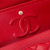 ** UNUSED** Chanel Red Caviar Leather Medium Double Classic Flap Bag