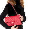 ** UNUSED** Chanel Red Caviar Leather Medium Double Classic Flap Bag