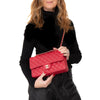 ** UNUSED** Chanel Red Caviar Leather Medium Double Classic Flap Bag