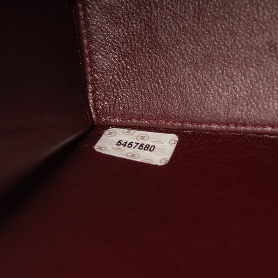 Chanel Burgundy Suede Shoulder Bag