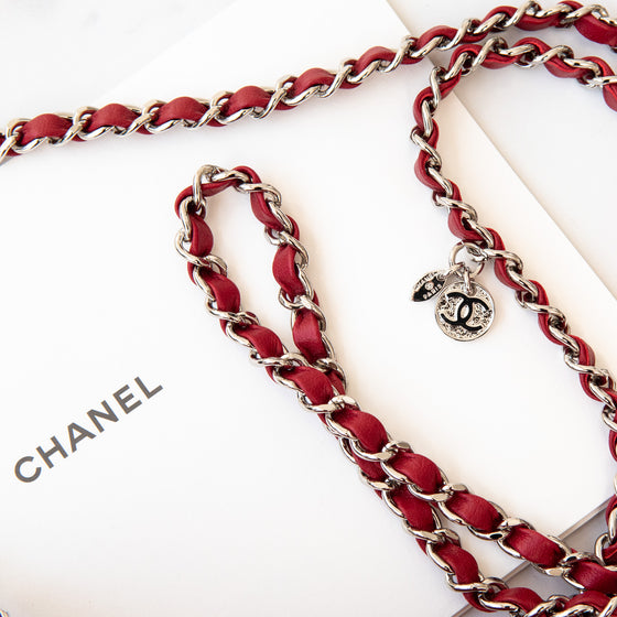Chanel  Red Patent Mini Rectangular Bag