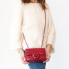 Chanel  Red Patent Mini Rectangular Bag