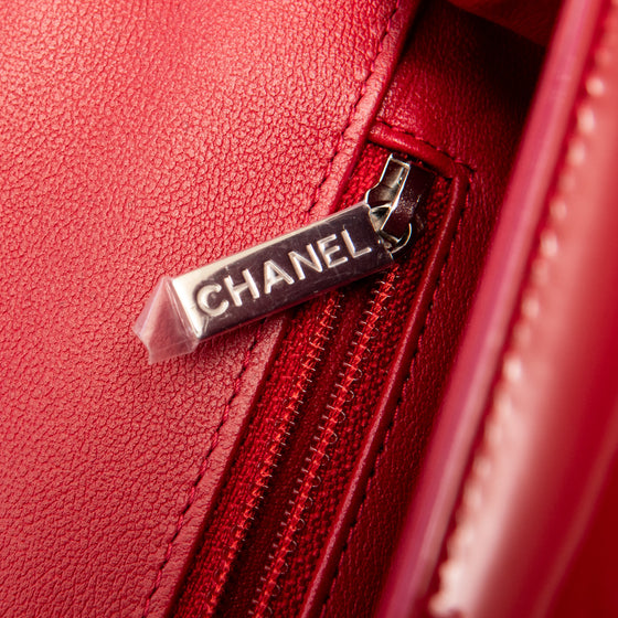 Chanel  Red Patent Mini Rectangular Bag