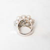 Chanel White Gold Pearls And `Diamonds Baroque Ring