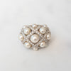 Chanel White Gold Pearls And `Diamonds Baroque Ring