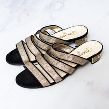  Chanel Interlocking CC Logo Sandals Mules