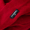 Chanel Vintage Red Cashmere Triangle Scarf