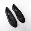 Chanel Monochrome Boucle Tweed Black Ballet Flats