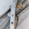 Chanel Gabrielle Silver Leather Hobo Bag