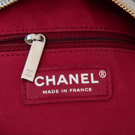 Chanel Gabrielle Silver Leather Hobo Bag